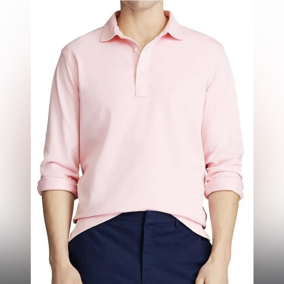 Polo Ralph Lauren Men’s Custom Slim Fit Stretch Mesh long sleeve - Picture 1 of 9